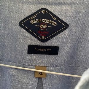 Button down casual bills khaki shirt
